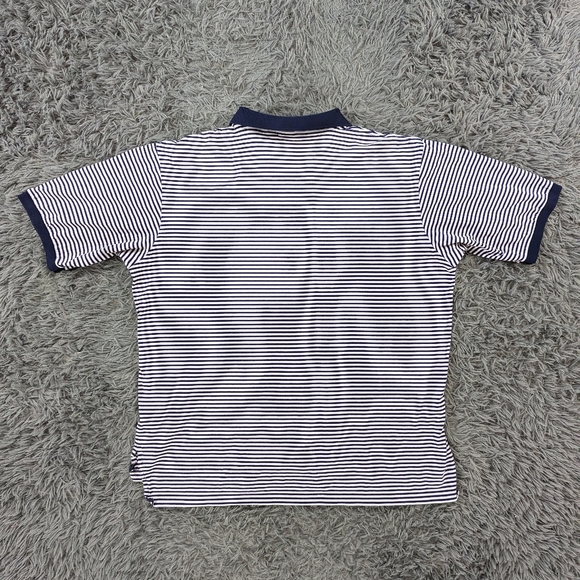 Polo By Ralph Lauren Shirt Men's XXL Blue Purple White Stripes Golf Polo - Picture 3 of 7
